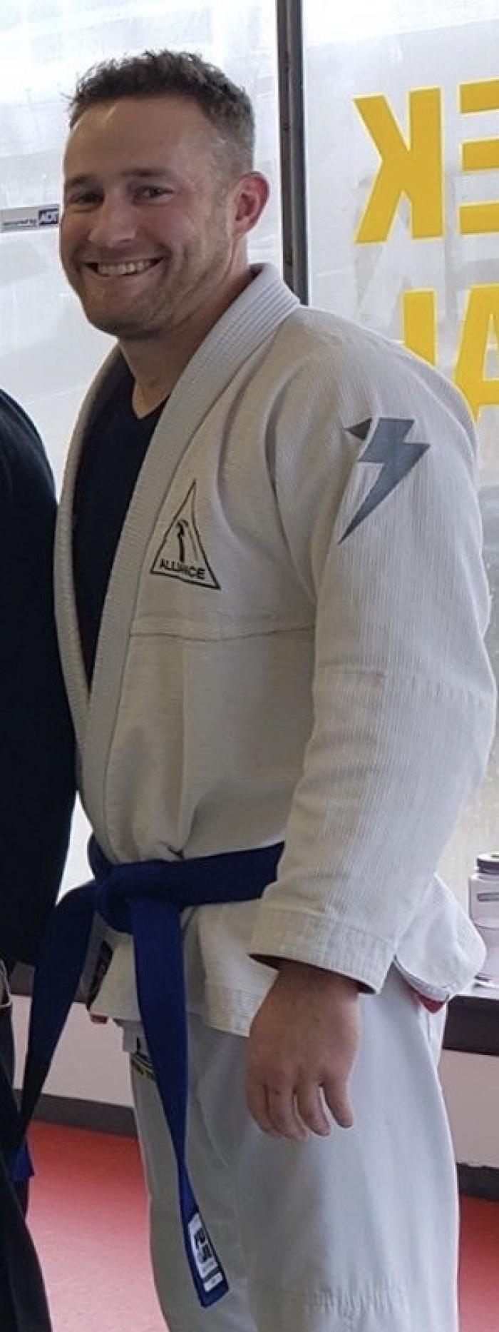 Blue belt · January 25, 2020 · Promoted by Christopher Downing