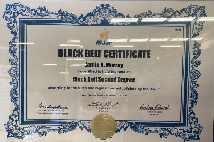 Black belt 2nd degree · November 6, 2021 · Promoted by Gustavo Falciroli