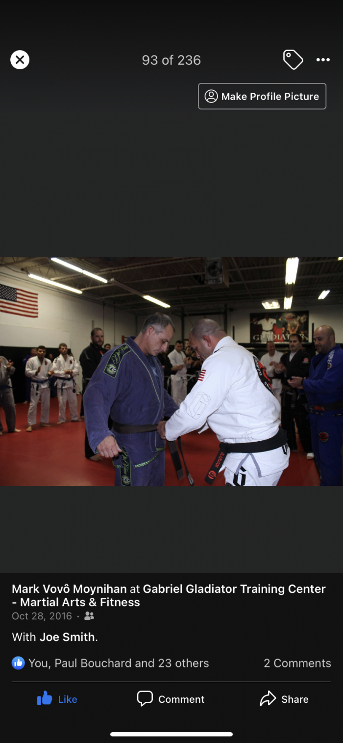 Brown belt · October 1, 2016 · Promoted by Gabriel Gladiator