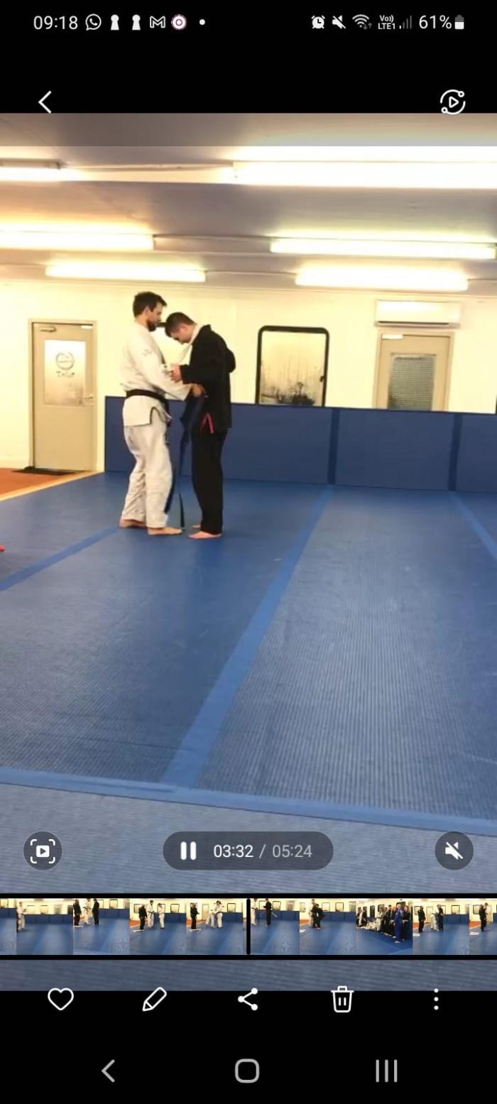 Blue belt · November 13, 2019 · Promoted by Chris Fensom