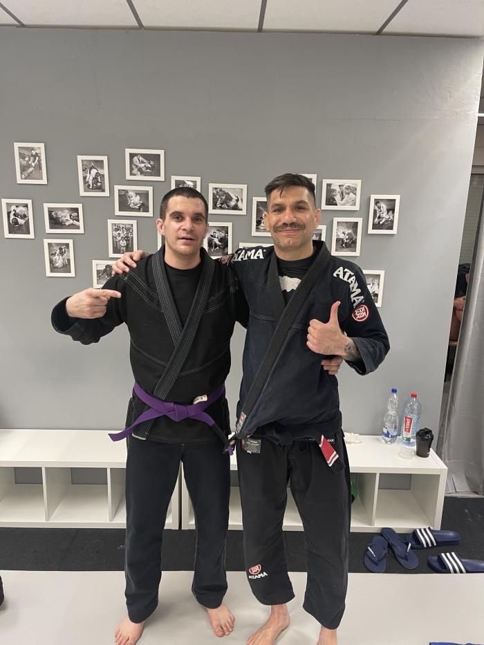 Purple belt · March 7, 2022 · Promoted by Spiros Huhn