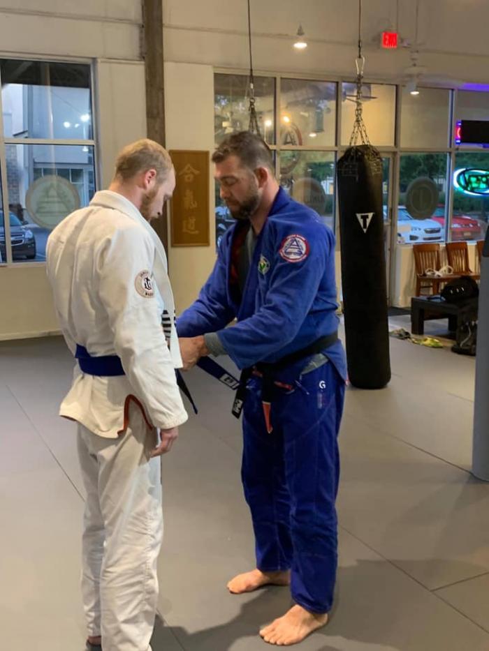 Blue belt · July 2, 2020 · Promoted by Jamie Williams