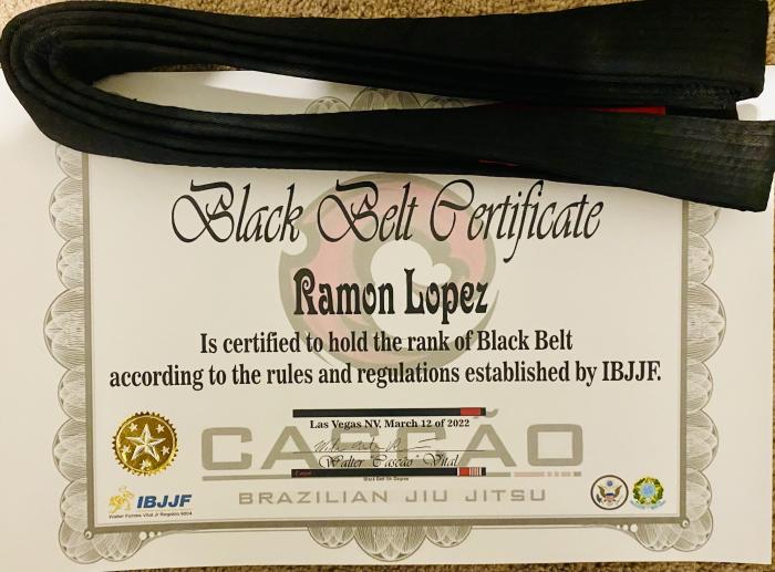Black belt · March 12, 2022 · Promoted by Walter Cascao