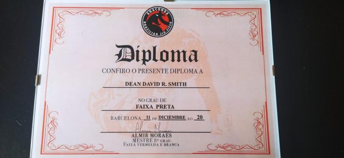 Black belt · December 11, 2020 · Promoted by Chen Moraes 8th Degree Faixa Coral  (Almir Itajahy de Moraes)