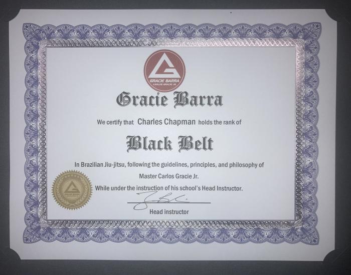 Black belt · February 5, 2021 · Promoted by Jason Warford