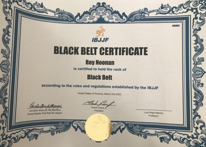 Black belt · October 13, 2021 · Promoted by Luis Felipe Martins