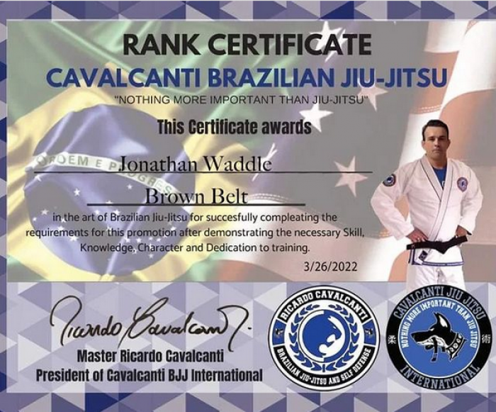 Brown belt · March 26, 2022 · Promoted by Ricardo Cavalcanti