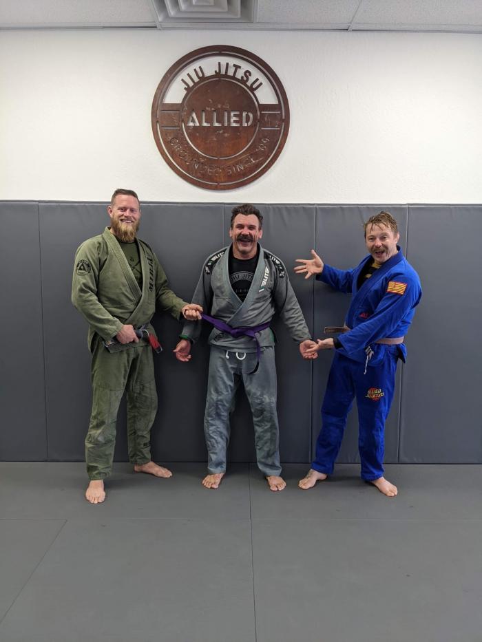 Purple belt · March 21, 2022 · Promoted by Jeff Cook