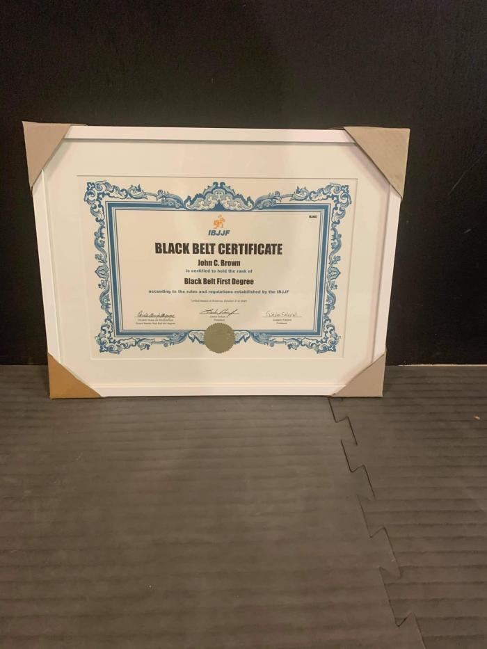 IBJJF Black Belt 1st Degree Cert