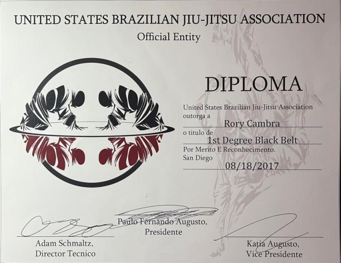 Black Belt 1st Degree