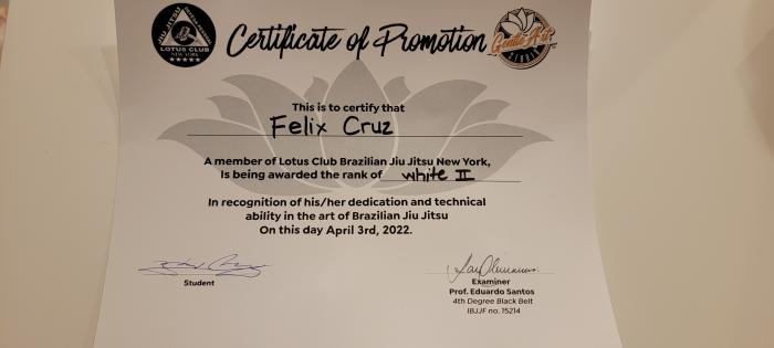 White belt · October 30, 2021