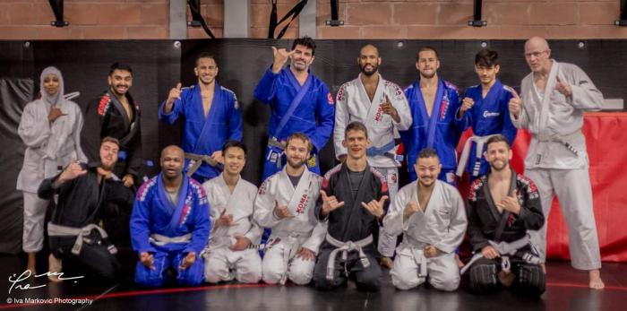 Team Photo with old members at new gym - Late 2018