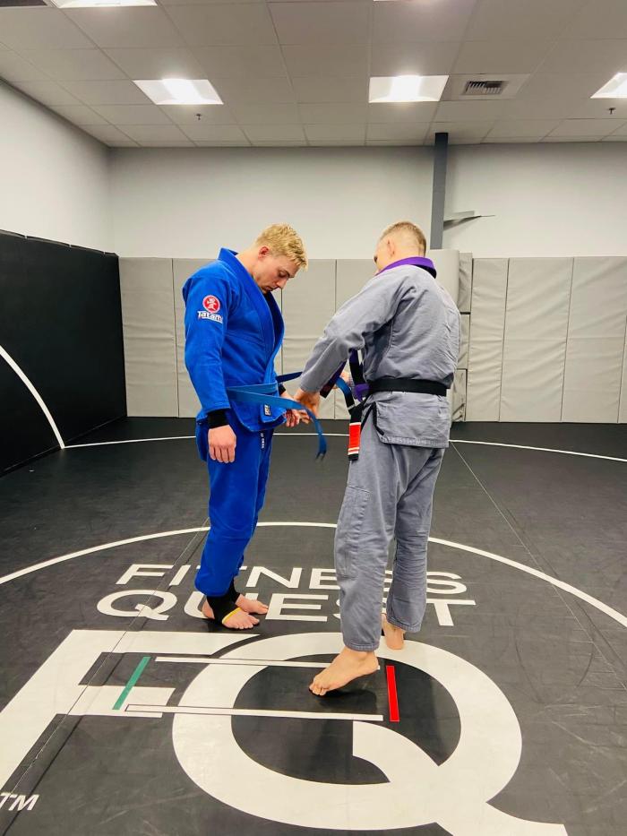 Purple belt · April 12, 2022 · Promoted by Brandon Dimick