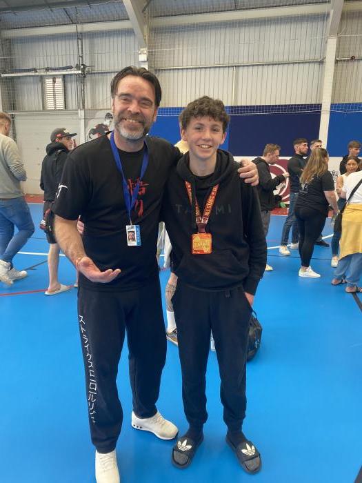 My Sensei Chris at Allstars BJJ Cardiff Pro competition April 2022