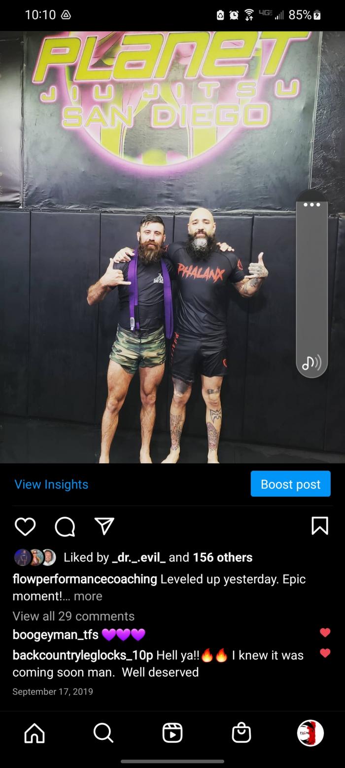 Purple belt · September 17, 2019 · Promoted by Richie Martinez
