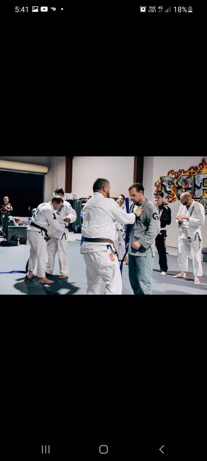 Blue belt · March 8, 2022 · Promoted by Nathan Kuhnert