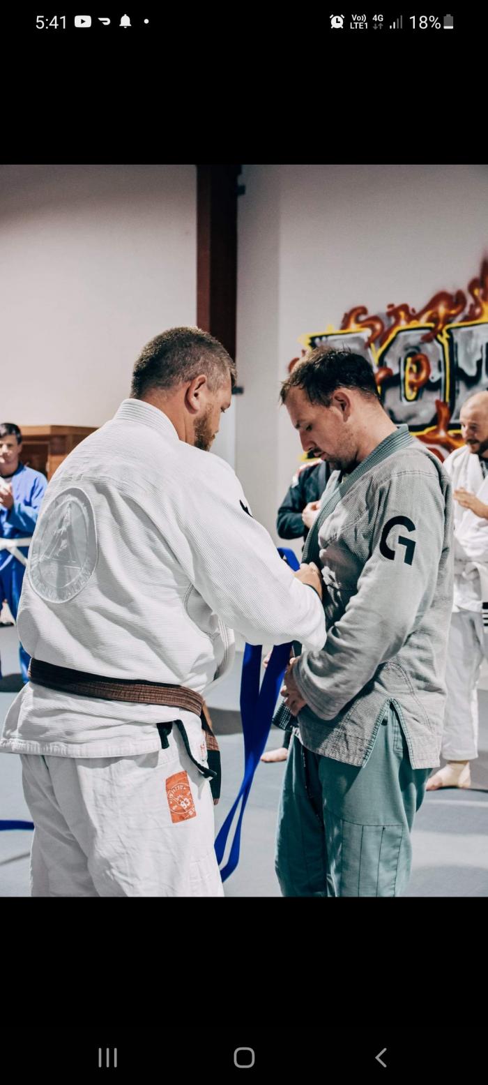 Blue belt · March 8, 2022 · Promoted by Nathan Kuhnert