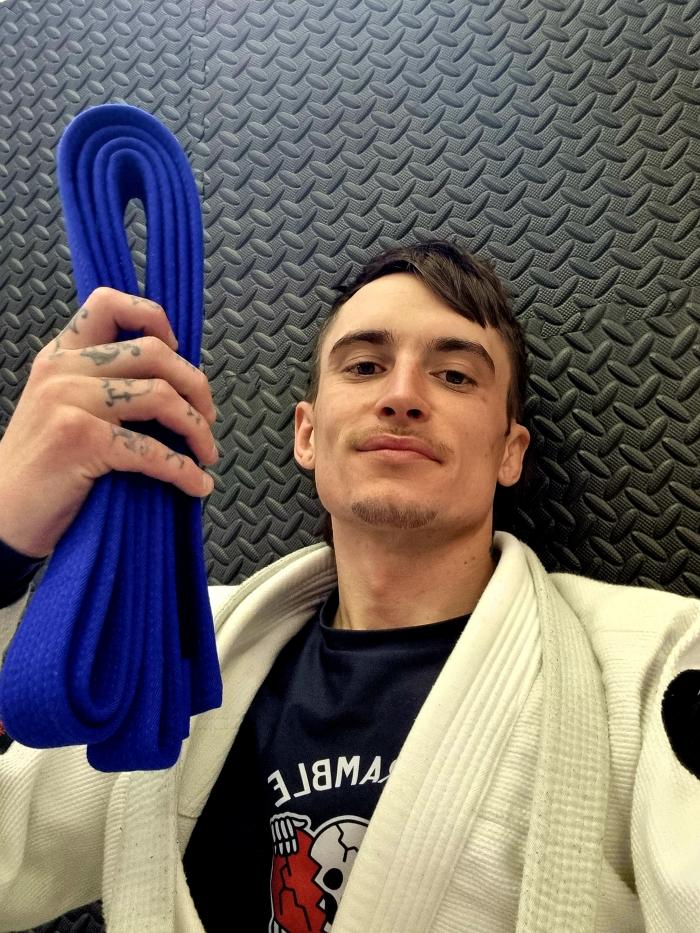 Blue belt · April 23, 2022 · Promoted by Gareth White
