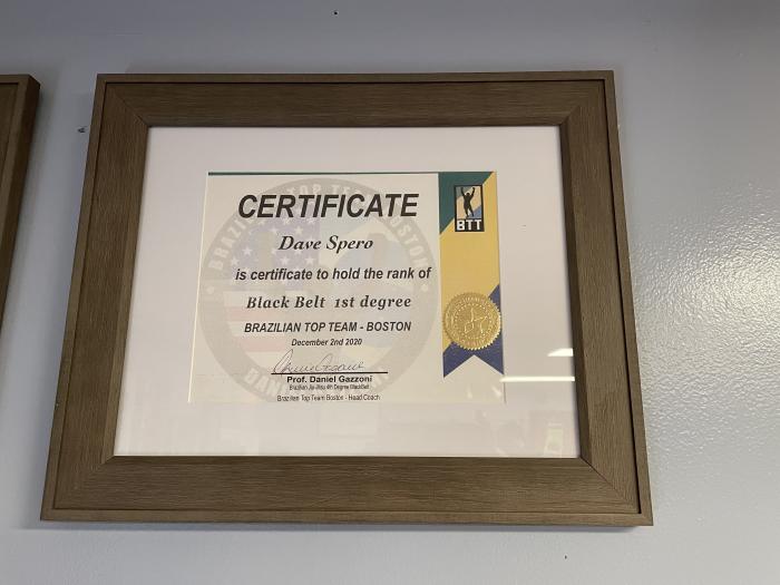 Black belt 1st degree · December 2, 2020 · Promoted by Professor Daniel Gazoni