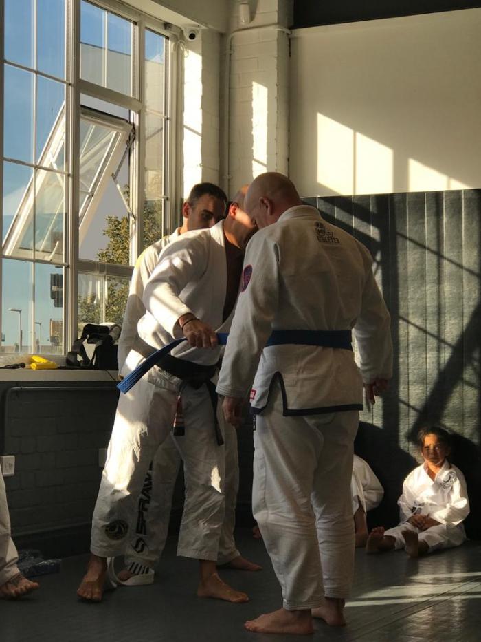 Blue belt · October 5, 2018 · Promoted by Eddie Kone