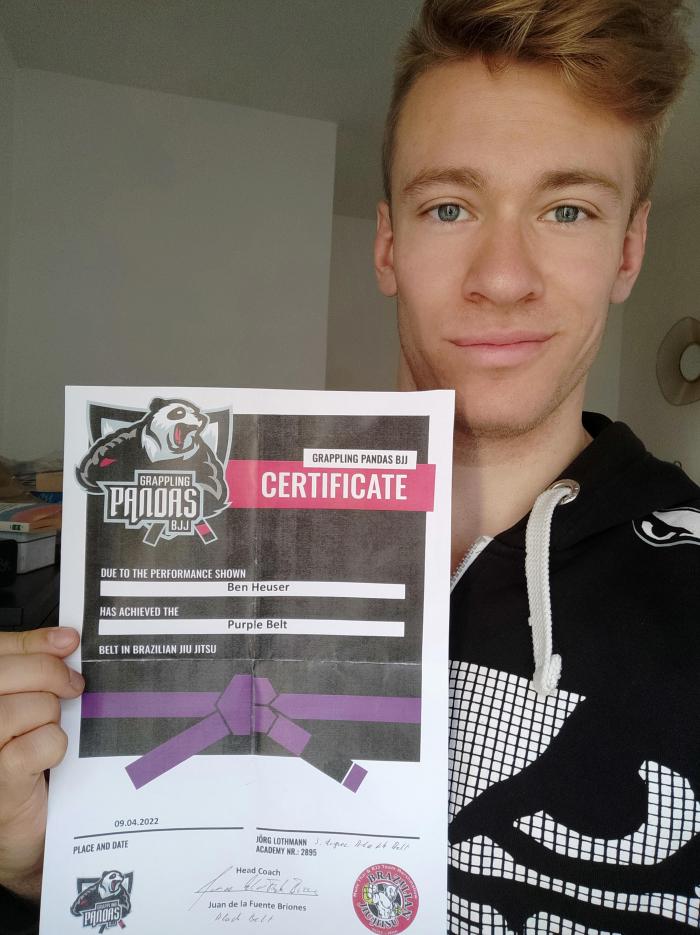 Purple belt · April 9, 2022 · Promoted by Juan De La Fuente Briones