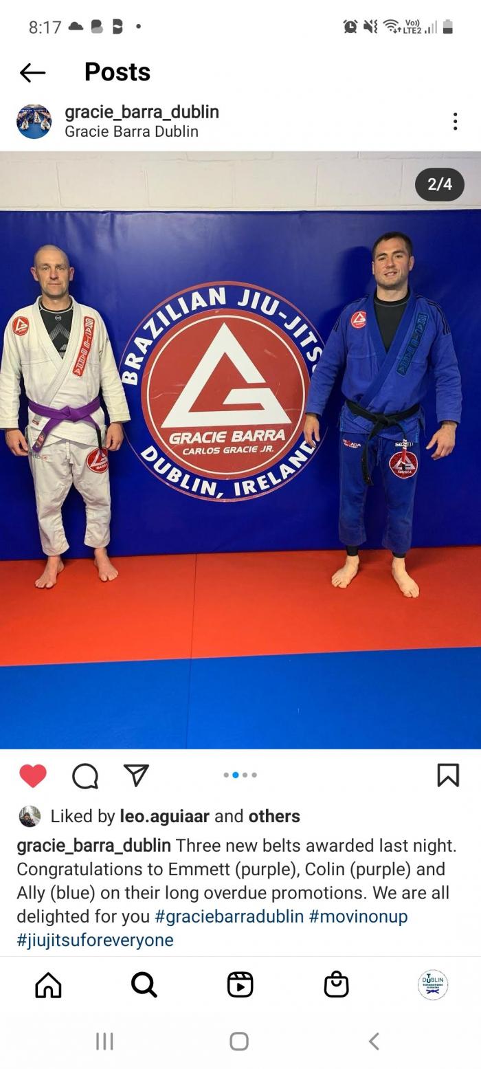 Purple belt · May 9, 2022 · Promoted by Chris Bowe