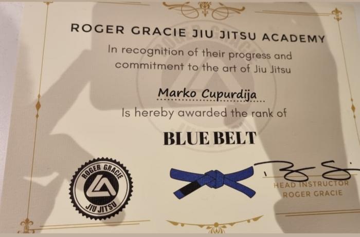 Blue belt · August 7, 2021 · Promoted by Roger Gracie