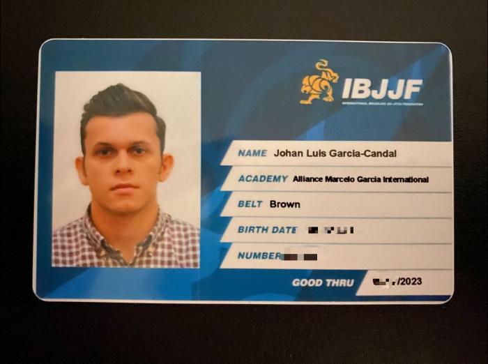 IBJJF  Brown Belt Card
