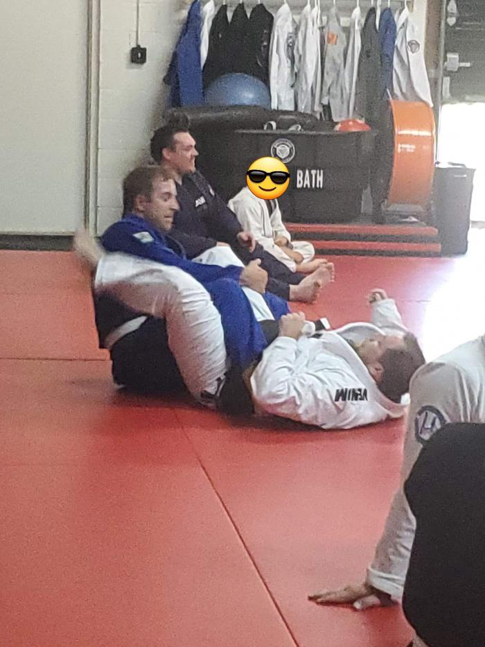 In white gi during open mat