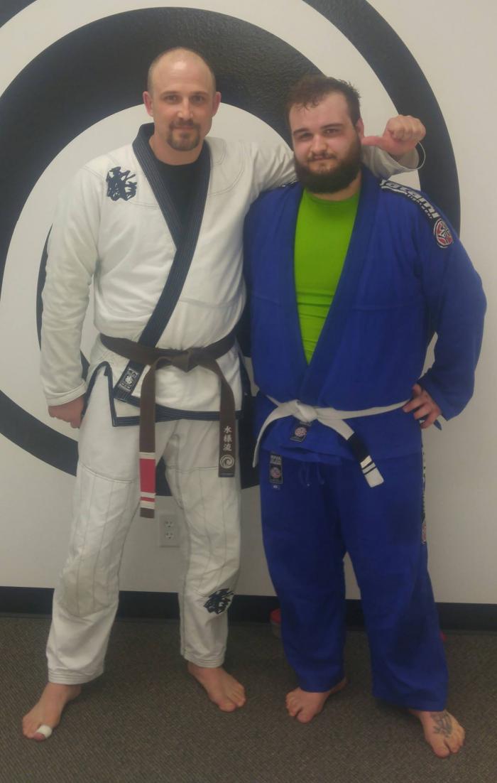 Second stripe on my white belt - 2017 March 18