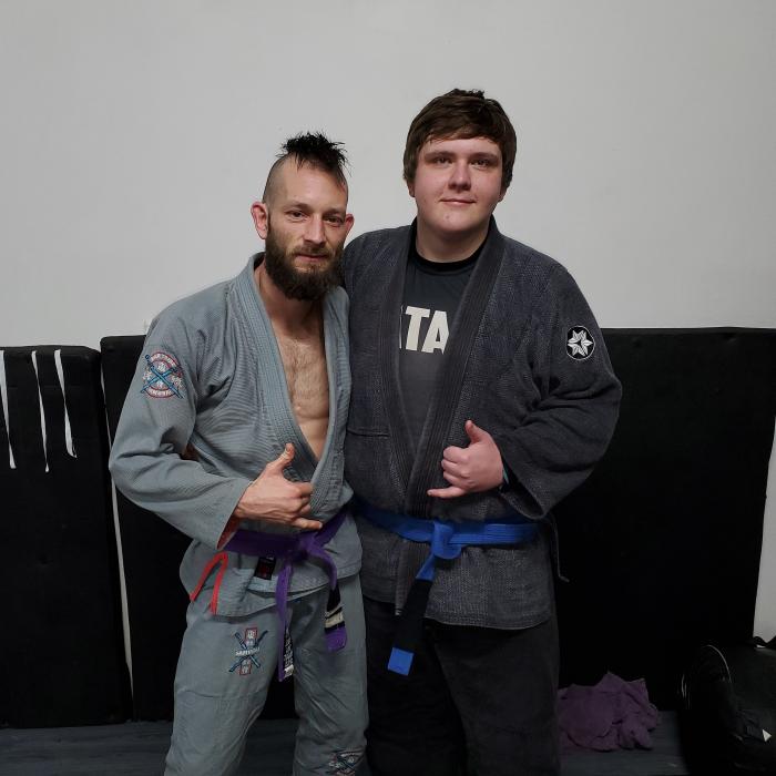 Blue belt promotion by Ryan Carroll 2020