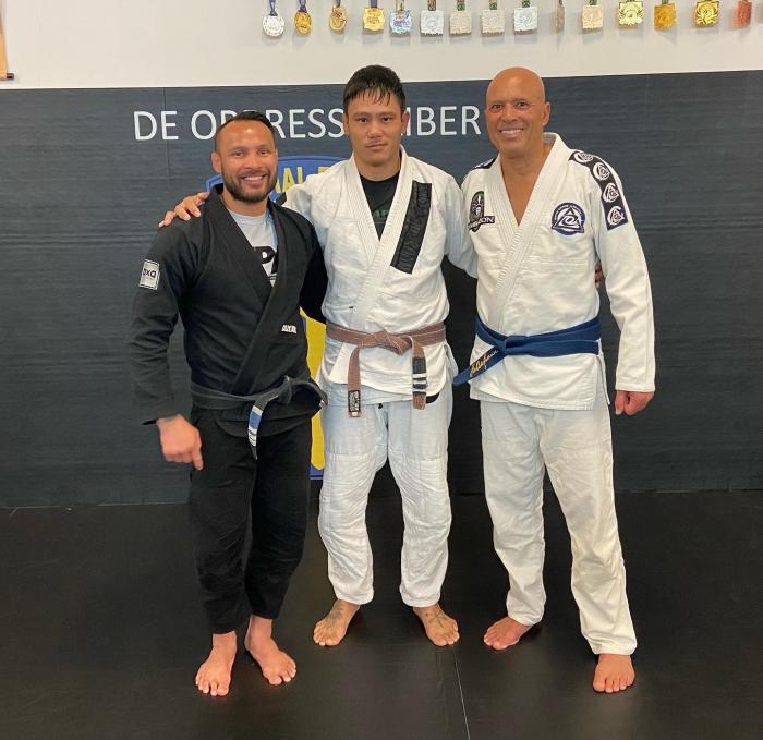 Okinawa visit with Master Royce Gracie