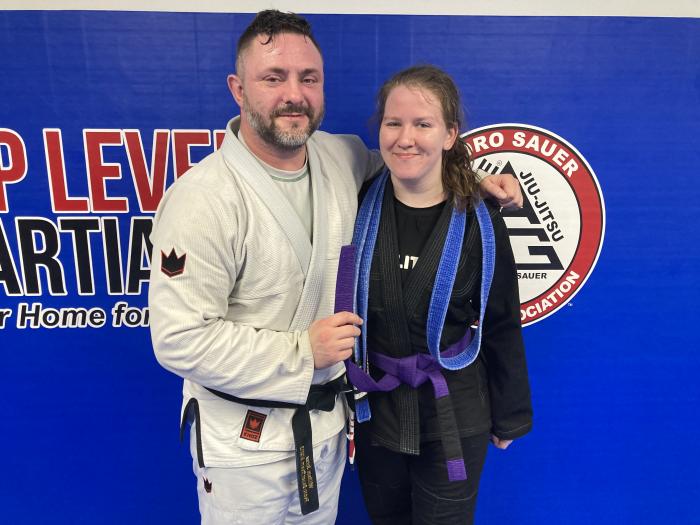 Purple belt promotion