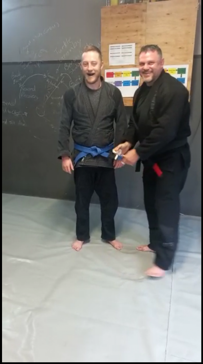 Blue belt · November 27, 2021 · Promoted by Paul Cunningham