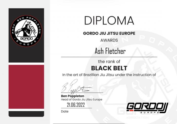 Black Belt Diploma