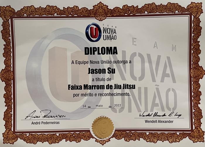 Brown belt · May 14, 2022 · Promoted by Jonathan Border