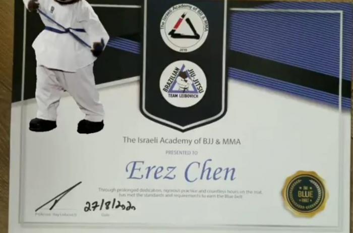 Blue belt · August 27, 2020 · Promoted by Itay Leibovich