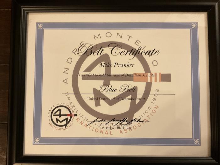 Blue belt · December 8, 2012 · Promoted by Andre Monteiro