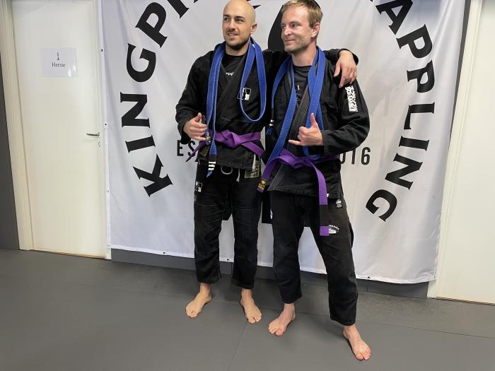 Purple belt · June 4, 2022 · Promoted by Jonas Grönhage