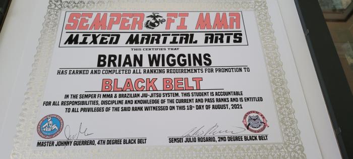 Black belt · August 18, 2021 · Promoted by Julio Rosario