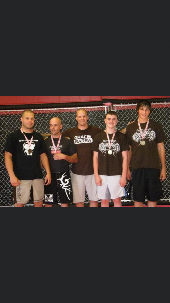 Ontario submission wrestling alliance Champs. We won 4 divisions.