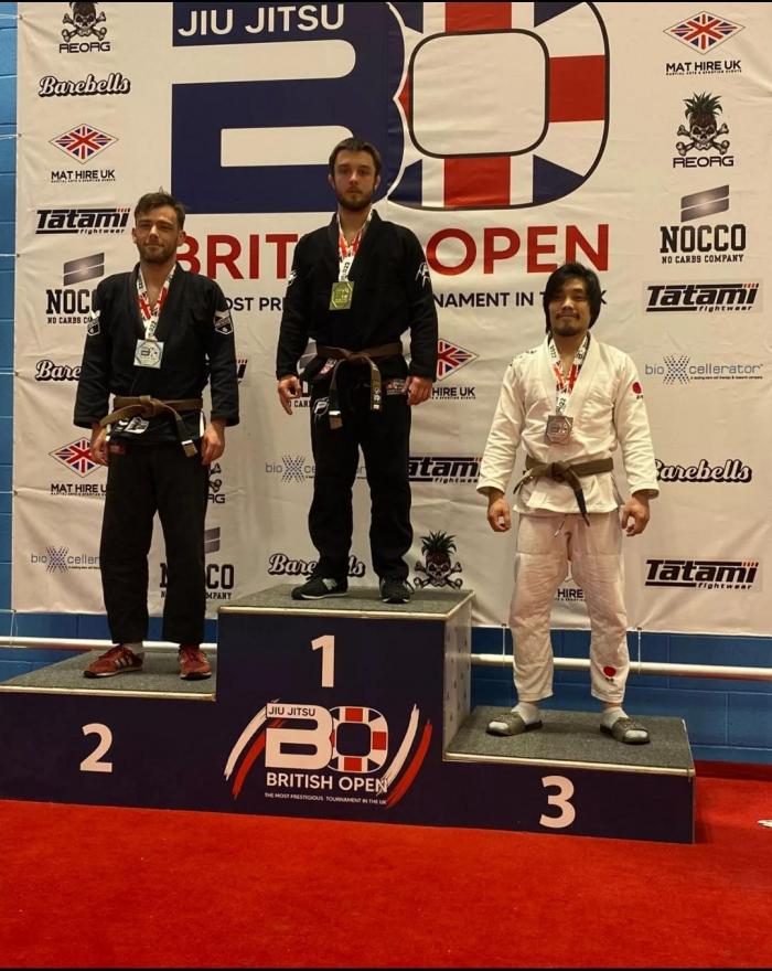 First competition at brown belt.