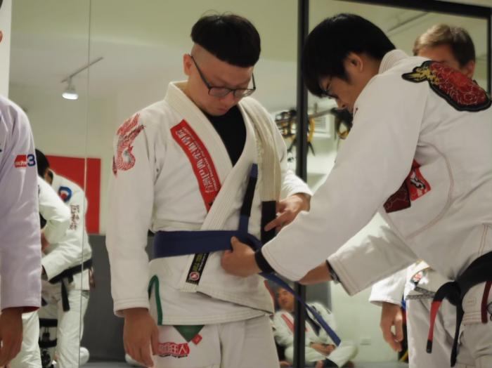 Blue belt · July 28, 2020 · Promoted by Makoto Ogasawara
