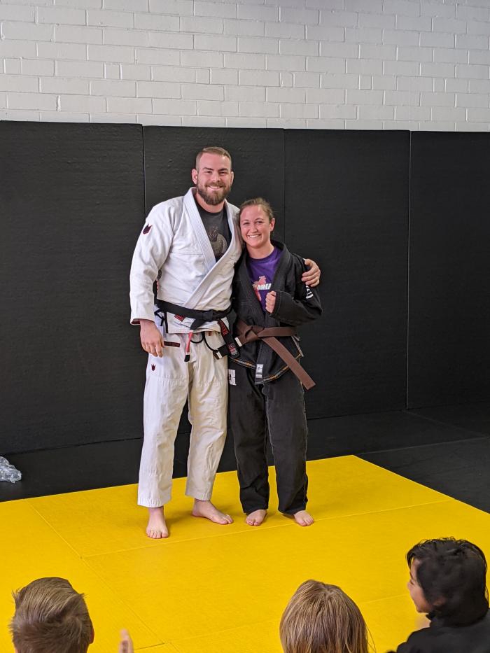 Brown belt · February 12, 2022 · Promoted by Jeffrey Carter