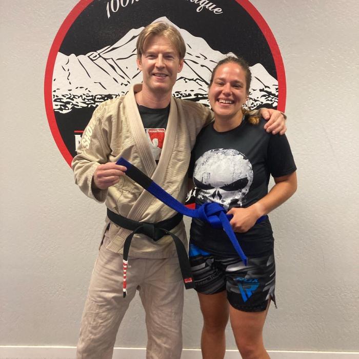 Blue belt · May 26, 2021 · Promoted by Mikyo Riggs