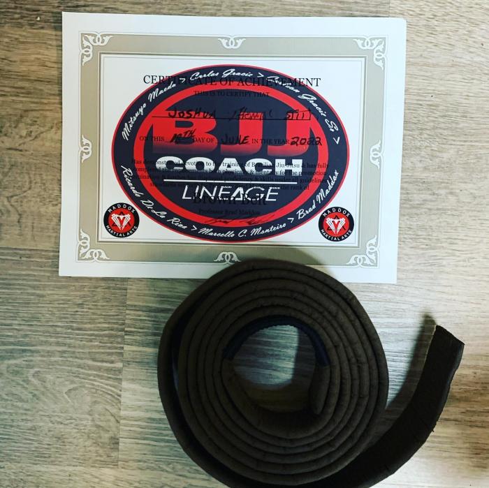 Brown belt · June 18, 2022 · Promoted by Brad Maddox