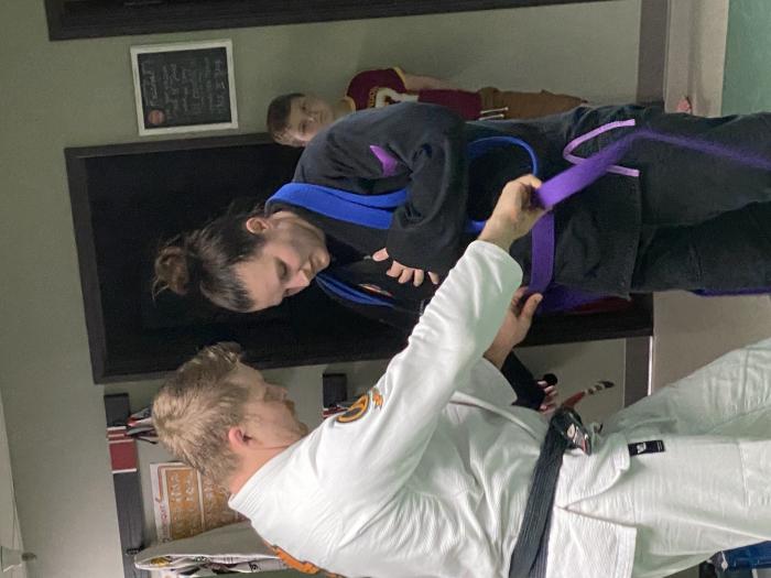 Purple belt · May 20, 2022 · Promoted by Thomas Williams