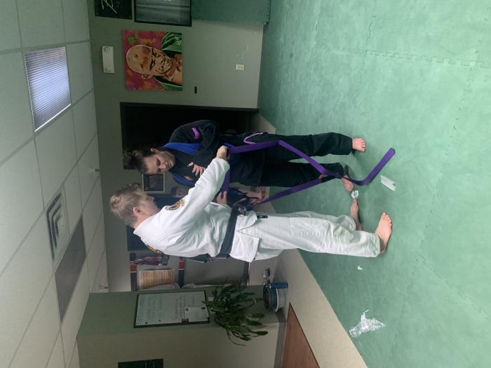 Purple belt · May 20, 2022 · Promoted by Thomas Williams