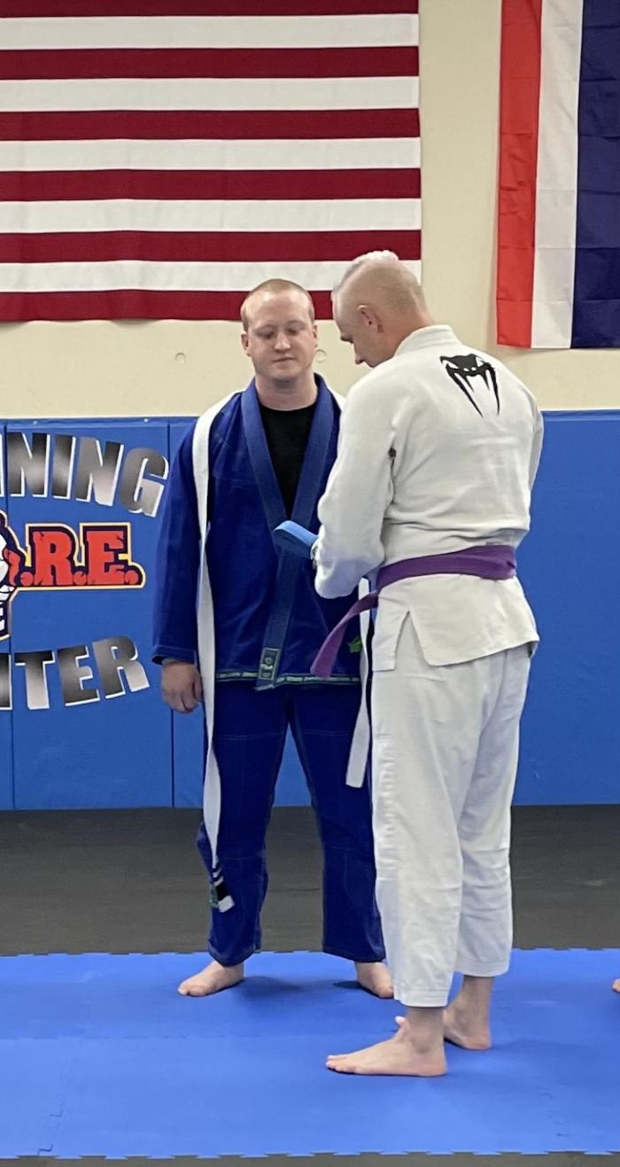 Blue belt · June 5, 2022 · Promoted by Philip Mahan