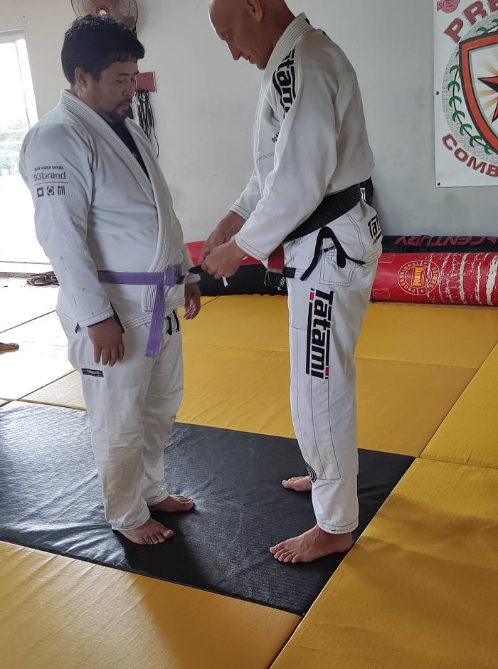 Purple belt · April 25, 2019 · Promoted by Alex Marin